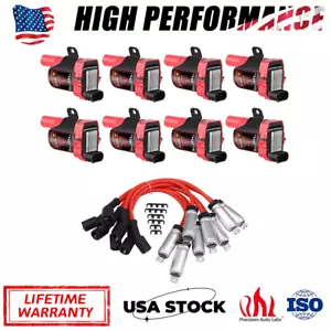 8* For GMC Chevy Silverado 1500 5.3L Round Ignition Coils and Spark Plug Wires - Picture 1 of 13