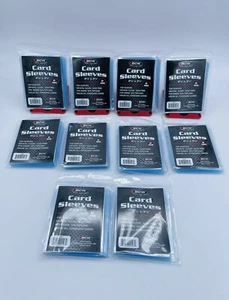 BCW Penny Card Soft Sleeves 10 Packs of 100 for Standard Cards & 1 Display Stand - Picture 1 of 8