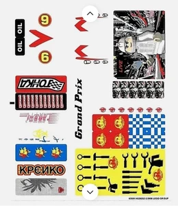 NEW Lego 8161 Sticker Sheet #1 ONLY Stickers Parts Pieces Set Grand Prix #6 - Picture 1 of 1