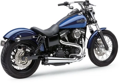 Cobra El Diablo 4 pulgadas Sistema de escape 2 en 1 - Cromo moto calle 6476 Foto 1 de 3