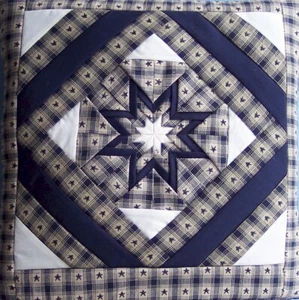 Quillow (combo almohada/colcha) estrella plegada KK#7 Amish hecho en EE. UU. - Imagen 1 de 2