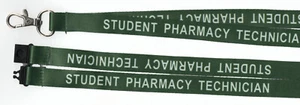 1 STUDENT PHARMACY TECHNICIAN Green Breakaway Hospital Strap Lanyard Free UK P&P - Picture 1 of 1