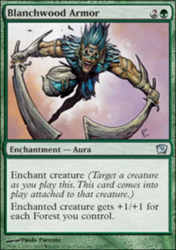 FBB Russian Blanchwood Armor ~ Near Mint 9th Edition Ninth Foreign Black Border  - Image 1 of 1