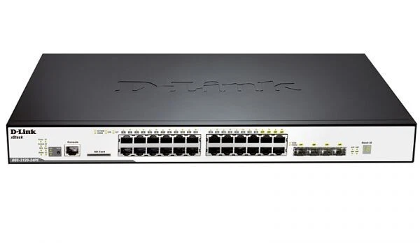 D-Link Switch DGS-3120-24PC xStack L3 Gigabit 24 POE 4 X SFP/GIGA ports 40 Gbps - Image 1 of 1