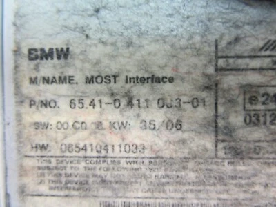 COMPUTER iPOD INTERFACE MODULE ADAPTER UNIT fits BMW 325i 328i 330i 335i 525i M3 - Image 1 of 4