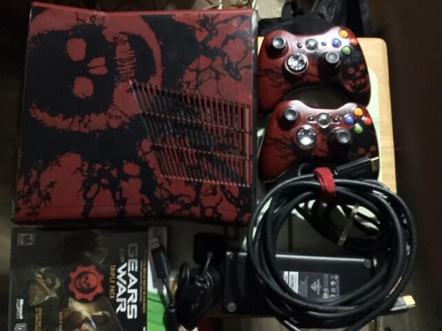 Console Xbox 360 Slim Edição Limitada Gears Of War (SEMINOVO