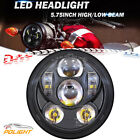 5-3/4inch 5.75" LED Headlight Halo Beam Sealed for Sportster XL 883 XL 1200 Dyna