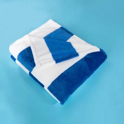 Luxury Flannel Fleece Bed Blanket Ultra Soft Warm Reversible Throw Blanket - Image 1 of 4