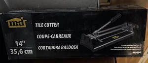 NEW MD 14" TILE CUTTER - Steel Base, Cast Aluminum Brackets & Carbide Cutter - Picture 1 of 3