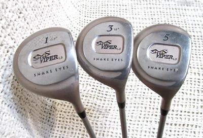 Snake Eyes Viper LS (1-3-5) 3Pc Wood Set RIGHT-HAND~ Ladies Flex Graphite Shafts - Image 1 of 4
