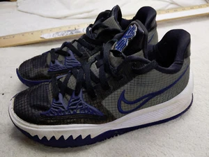 Nike Kyrie Low 4 TB Mens 8 41 Black Game Royal Blue White Irving DA7803-005 - Picture 1 of 10
