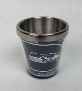Vidrio de tiro acrílico y acero inoxidable Seattle Seahawks con licencia oficial - FS - Imagen 1 de 5
