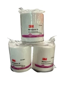3M Medipore H Soft Cloth Surgical Tape 3 in x 10 yd Roll #2863 - Picture 1 of 2