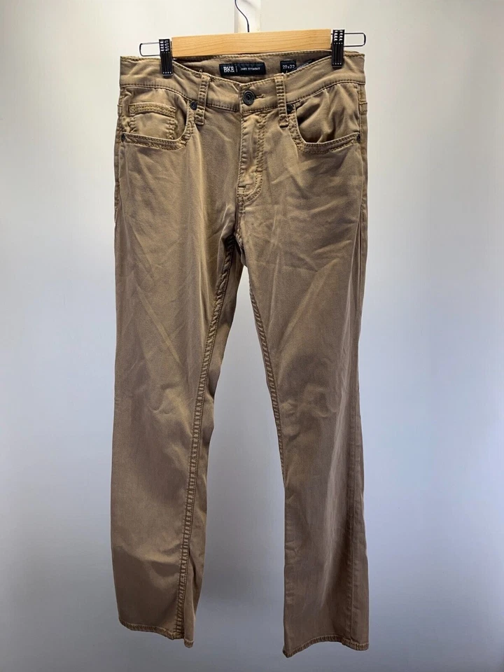 BKE Regular Fit Jake Straight Pants Men's Size 29/32 Khaki Low Rise 5 Pockets - Image 1 of 4
