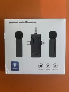 Micrófonos de solapa inalámbricos 3 en 1 para iPhone, iPad, Android, grabación, pequeños - Imagen 1 de 2