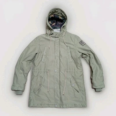 Chaqueta Parka Larga de Invierno True Religion Para Hombre Militar Envejecida Talla L Foto 1 de 4