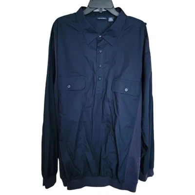 Harbor Bay EasyCare NWT Navy Blue Sportshirt Men's Big & Tall 3XLT - Image 1 of 4