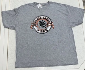 North Shore T Shirt Men’s 3XL Gray Surf City O’AHU Graphic Print Casual New Tag - Picture 1 of 8