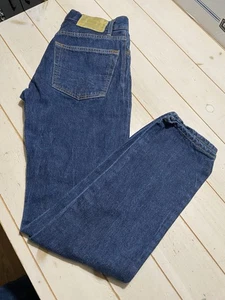 GINEW Selvedge West Fork Blue Denim Jeans Mens 30 (Fits 28x32.5) Button Fly USA - Picture 1 of 16