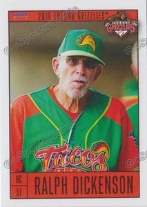 Fresno Grizzlies Ralph Dickenson Astros HC 2016 - Imagen 1 de 1