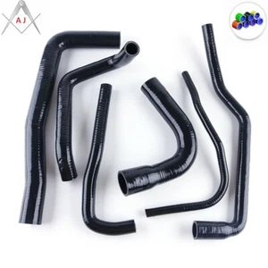 Mangueras de refrigerante de radiador de silicona negras para SAAB 9000 91-98 B204 B234 2.0 2.3 AERO - Imagen 1 de 3
