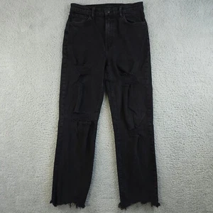 J Brand Jeans Womens 28 Black Jules Undercover Detruct Distressed Stretch Denim - Picture 1 of 17