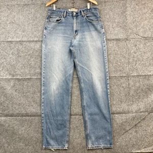 Pantalones de mezclilla Levis para hombre 34 azul recto 550 calce relajado lavado ácido cremallera algodón 38620 - Imagen 1 de 13