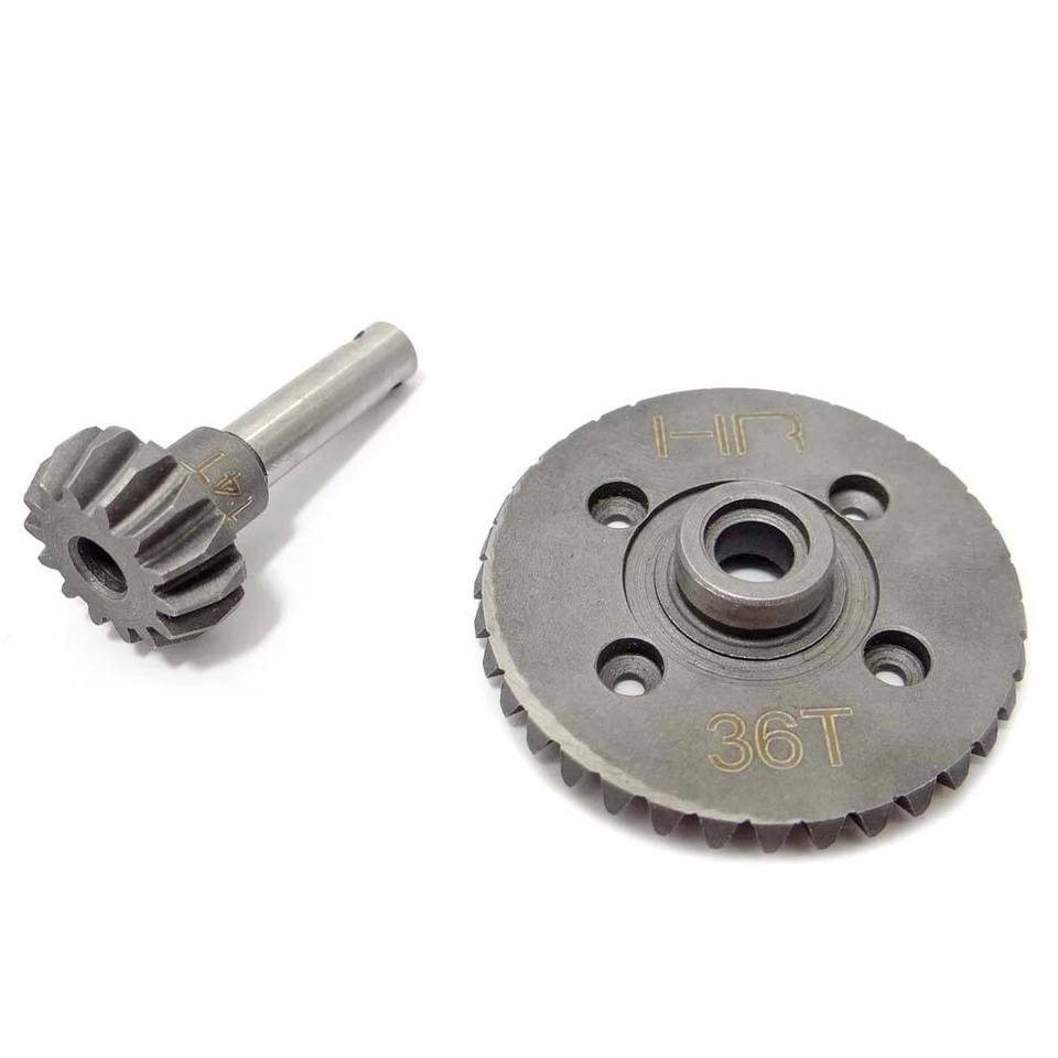 NEW Hot Racing SWRA9364 HD Spiral Cut Bevel Gear Set 36T/14T Axial AX10 - Image 1 of 1