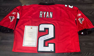 MATT RYAN Signed Atlanta Falcons Authentic RED On Field REEBOK Jersey NWT XL COA