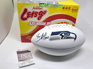 Shaun Alexander Signed Seahawks Super Bowl Champions Football AUTO w/ JSA COA - Picture 1 of 12