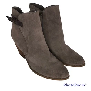 Treasure and Bond Suede Ankle Boots Booties Taupe Size 9.5 - Picture 1 of 5