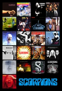 SCORPIONS album discography magnet (5" x 3.5") rock believer michael schenker - Picture 1 of 1