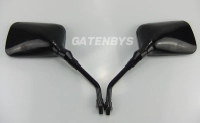 New Black For Yamaha XS400 1977-1983 Motorcycle Mirrors 10mm Left & Right XS 400 - Image 1 of 4