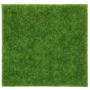 Kunstrasen, Kunstrasen, Fliese, künstliches Moos, grüne Grasmatte, - Bild 1 von 12