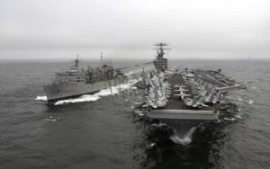 US NAVY USN Aircraft Carrier, USS GEORGE WASHINGTON (CVN 73) EF 8X12 PHOTOGRAPH - Picture 1 of 1
