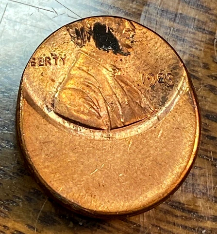 1983 Lincoln Cent 50% Off Center with Date Choice Red BU CHRC Cover