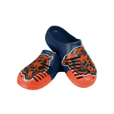Zuecos FOCO NFL para hombre Chicago Bears 2023 colorblock logotipo grande Foto 1 de 3