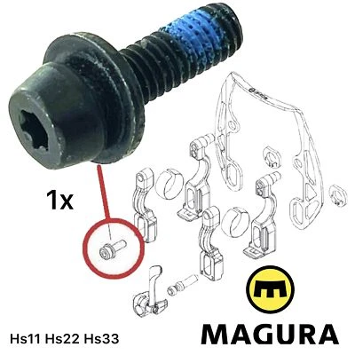 Magura M6 Befestigungs Schraube Hydraulische Felgembremse Bremszylinder hs11 33 - Bild 1 von 2