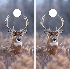 C232 Deer Cornhole Board Wrap LAMINATED Wraps Decals Vinyl Sticker - Picture 1 of 4