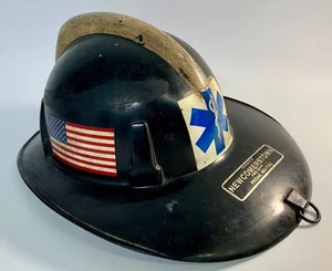 Vintage MSA Topgard Fireman’s Rescue Helmet Newcomerstown Ohio Fire Department LESEN - Bild 1 von 12