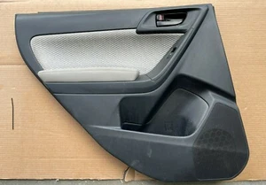 2017 SUBARU FORESTER LEFT REAR DOOR TRIM PANEL BLACK/GRAY OEM 94223SG010 - Picture 1 of 11