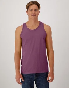 Hanes Tank Top Adult ComfortWash Garment Dyed Sleeveless Tee T-Shirt Cotton - Picture 1 of 107