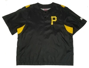 Pittsburgh Pirates Warm Up Jersey Vtg 80s STARTER Diamond Collection USA NEW Lg - Picture 1 of 10