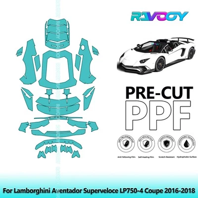 Kit de protección PPF para Lamborghini Aventador Superveloce LP750-4 cupé 2016-2018 Foto 1 de 4