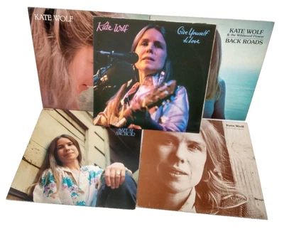 5 Kate Wolf Albums ~ Close to You, Backroads, Lines on Paper & Give Yourself  LP - Image 1 of 4