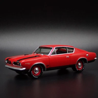 1969 69 PLYMOUTH BARRACUDA FASTBACK ARANCIONE MODELLO DIECAST IN SCALA 1:64 - Immagine 1 di 4