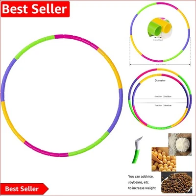 Fun and Adjustable Hula Hoop for Active Kids - Ages 4-15 - Easy to Store - Image 1 of 4