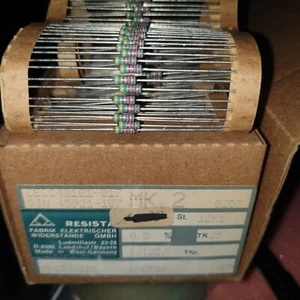 ¡RESISTENCIAS DE PELÍCULA METÁLICA DE ALTA GAMA ROE MK2 12K1 0,5% 1/4W PARA AUDIO DE TUBO! ¡50 piezas! - Imagen 1 de 1