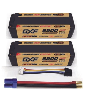 Batería DXF 2 PIEZAS Performa Racing Graphene HV Lipo 6500 15.2V 150C NGP DORADA 5MM - Imagen 1 de 6