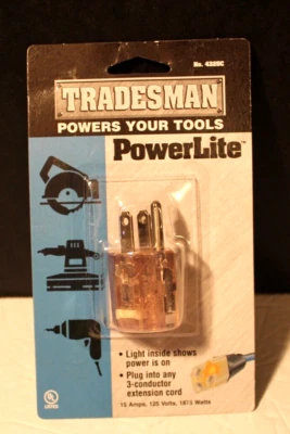 Adaptador de enchufe de toma única Tradesman, Nº 4325C Foto 1 de 3